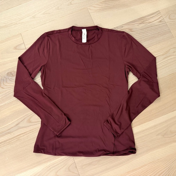 LULULEMON TOP GARNET RED LARGE - Picture 1 of 6